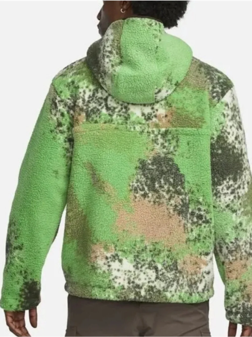 NEW Nike Sherpa Quarter Zip Pullover Fleece Sweatshirt Large Men